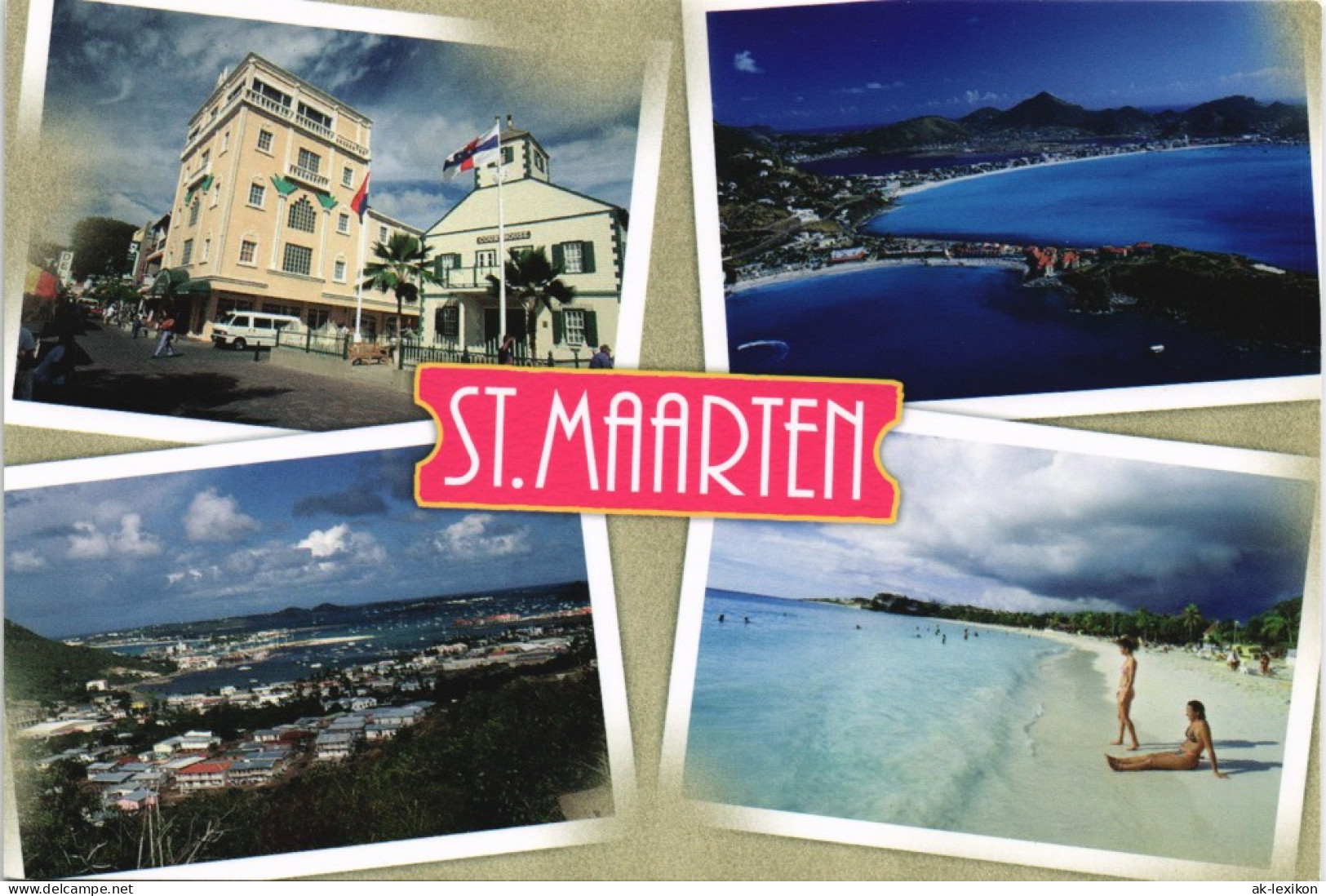 Sint Maarten ST. MAARTEN Antillen Karibik Insel Multi-View-Postcard 2000 - Sint-Marteen