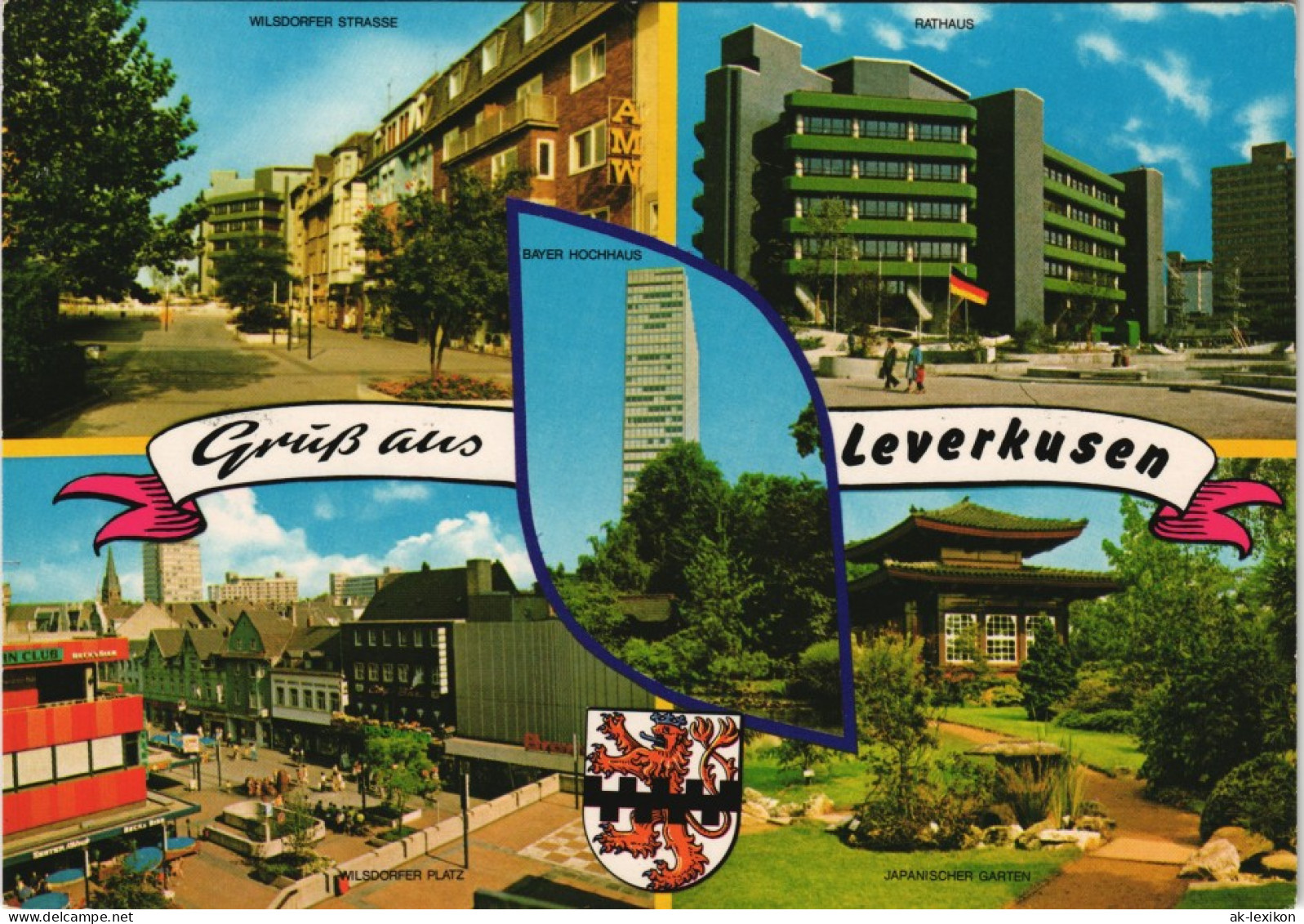 Ansichtskarte Leverkusen Mehrbildkarte Mit 4 Ortsansichten 1970 - Leverkusen