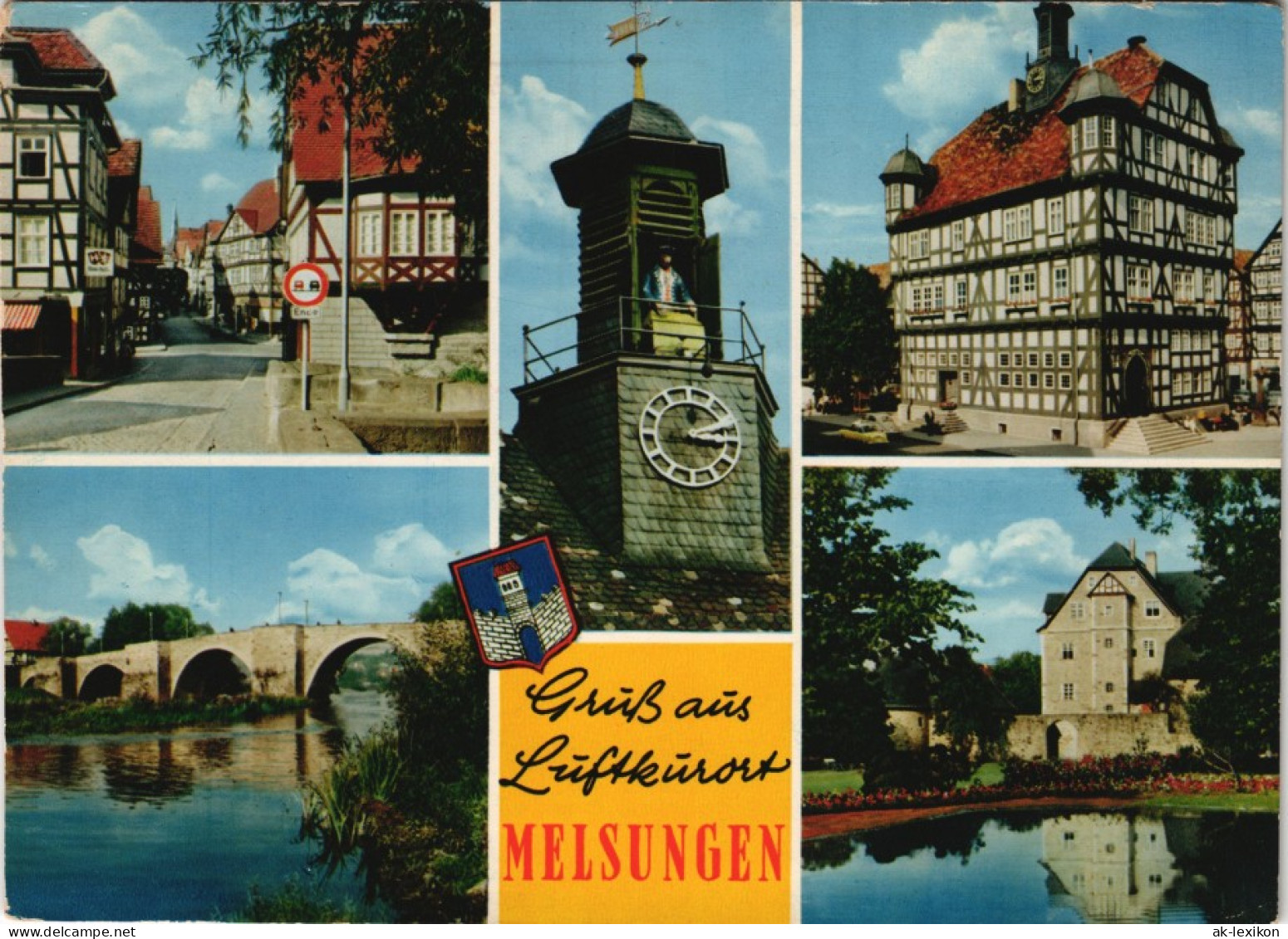 Ansichtskarte Melsungen Mehrbildkarte Mit 5 Ortsansichten 1976 - Melsungen