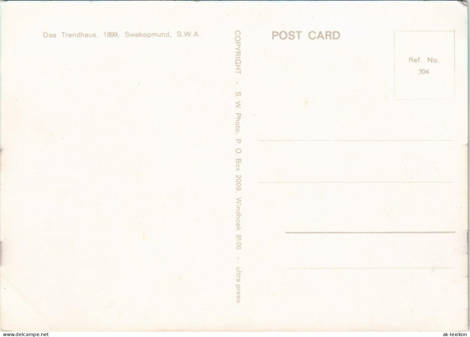 Postcard Swakopmund Trendhaus & Anglican Church, S.W.A Namibia 1970 - Namibia