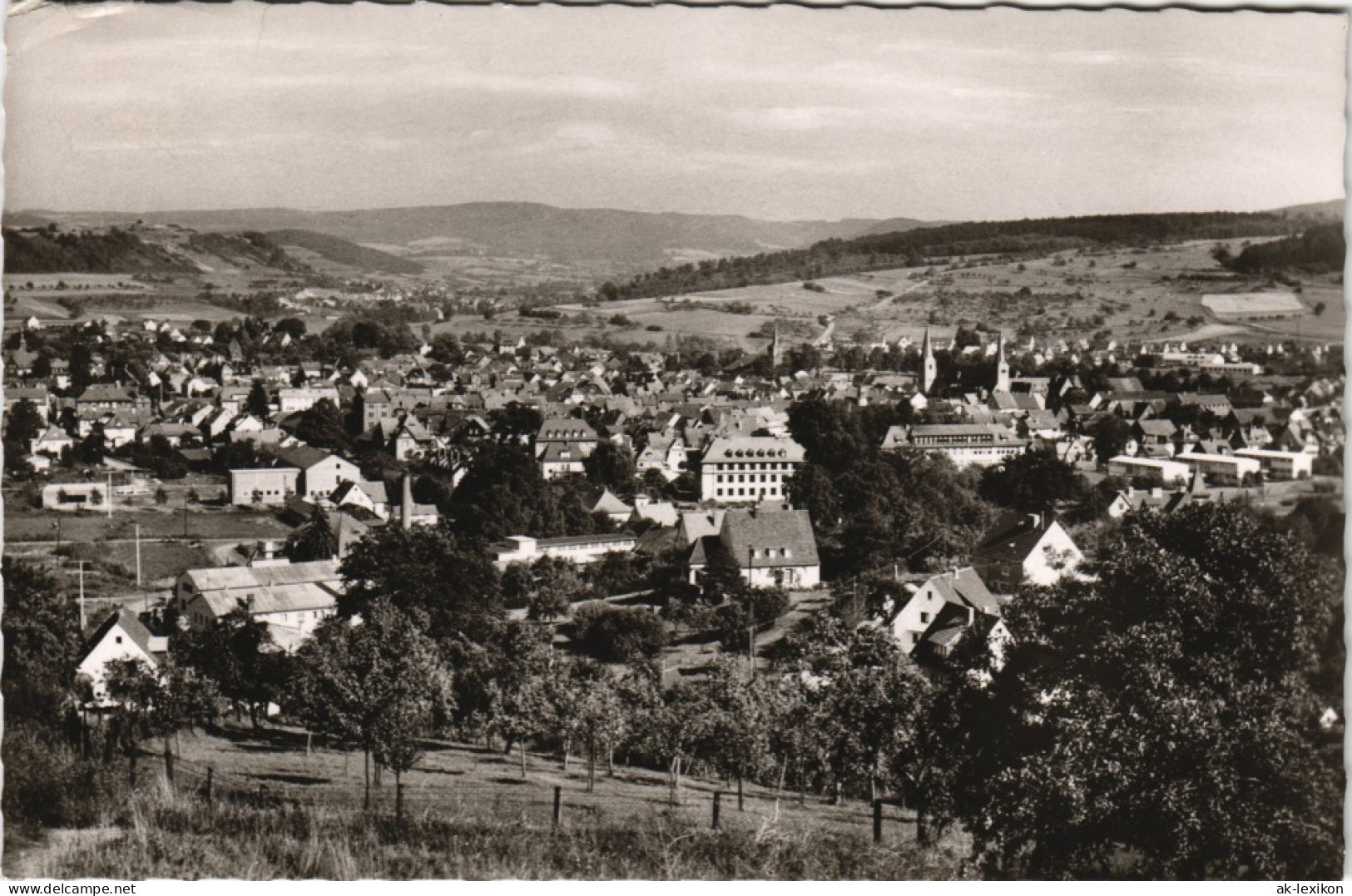 Ansichtskarte Schlüchtern (Bergwinkelstadt) Panorama-Ansicht 1964 - Schluechtern