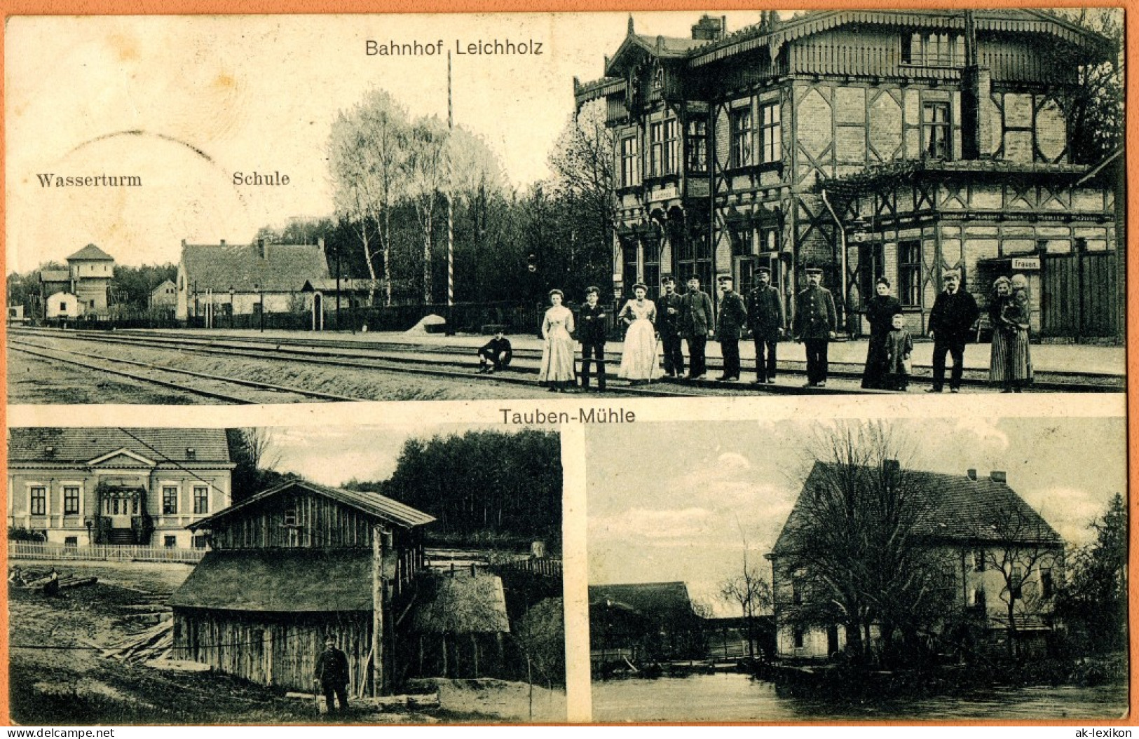 Leichholz (Neumark) Drzewce Bahnhof  Weststernberg Slubice Frankfurt Oder 1909 - Neumark