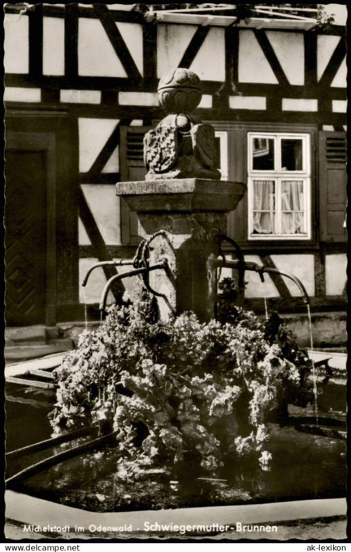 Ansichtskarte Michelstadt Ort Im Odenwald Schwiegermutter-Brunnen 1960 - Michelstadt