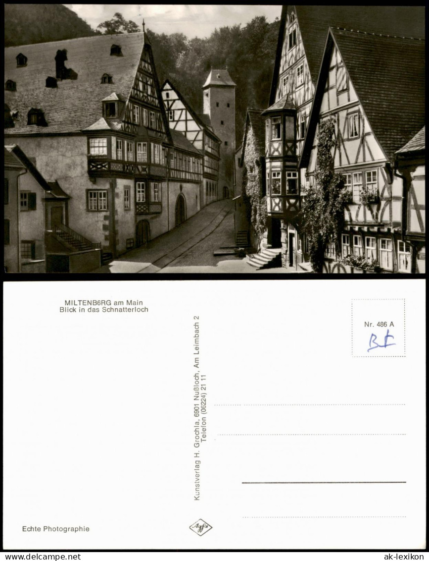 Ansichtskarte Miltenberg (Main) Blick In Das Schnatterloch 1960 - Miltenberg A. Main