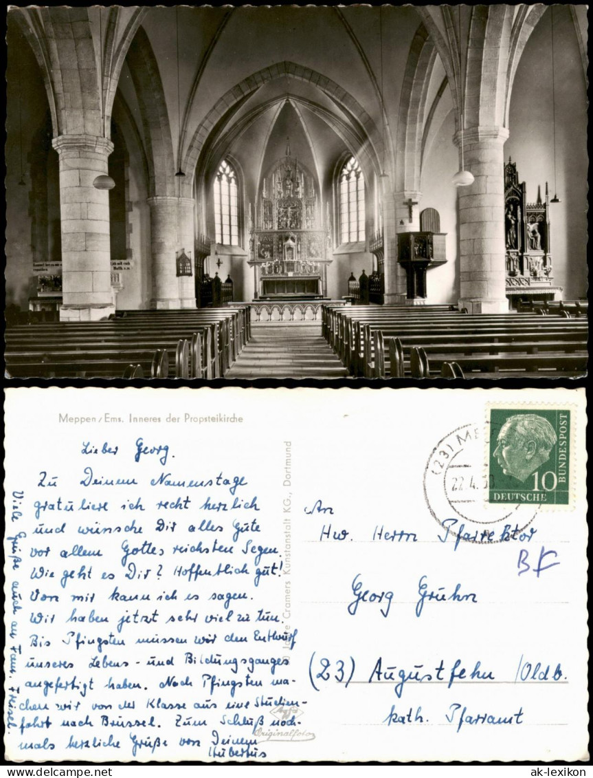 Ansichtskarte Meppen Meppen/Ems Inneres Der Propsteikirche 1955 - Meppen