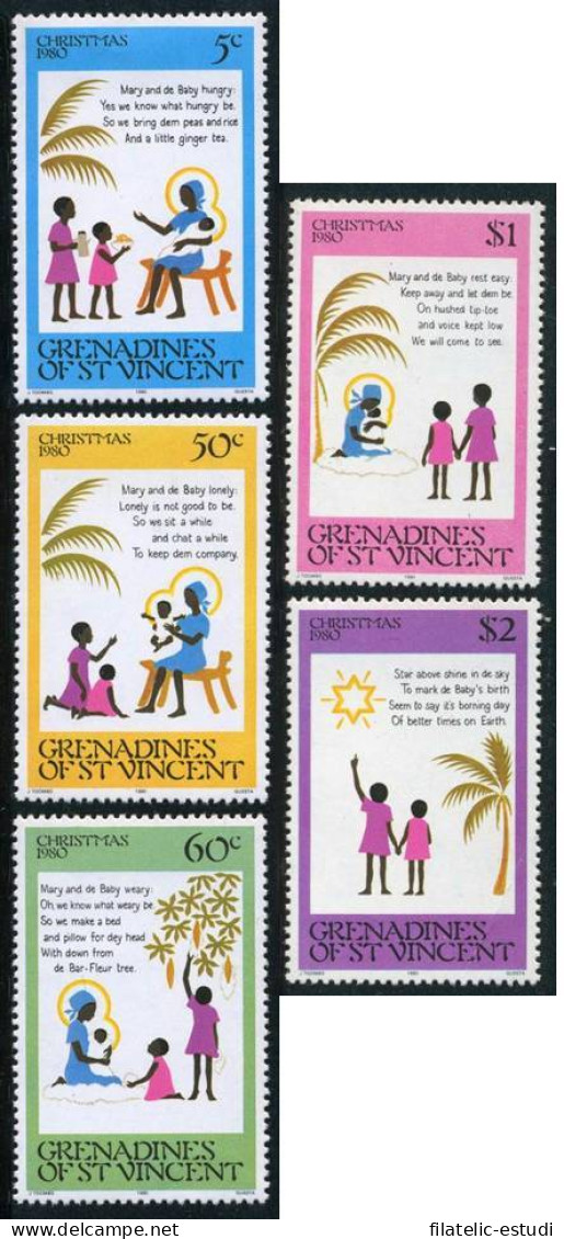 REL  San Vicente Saint Vincent  Nº 195/99 (defectos) 1980  MNH - St.Vincent (1979-...)