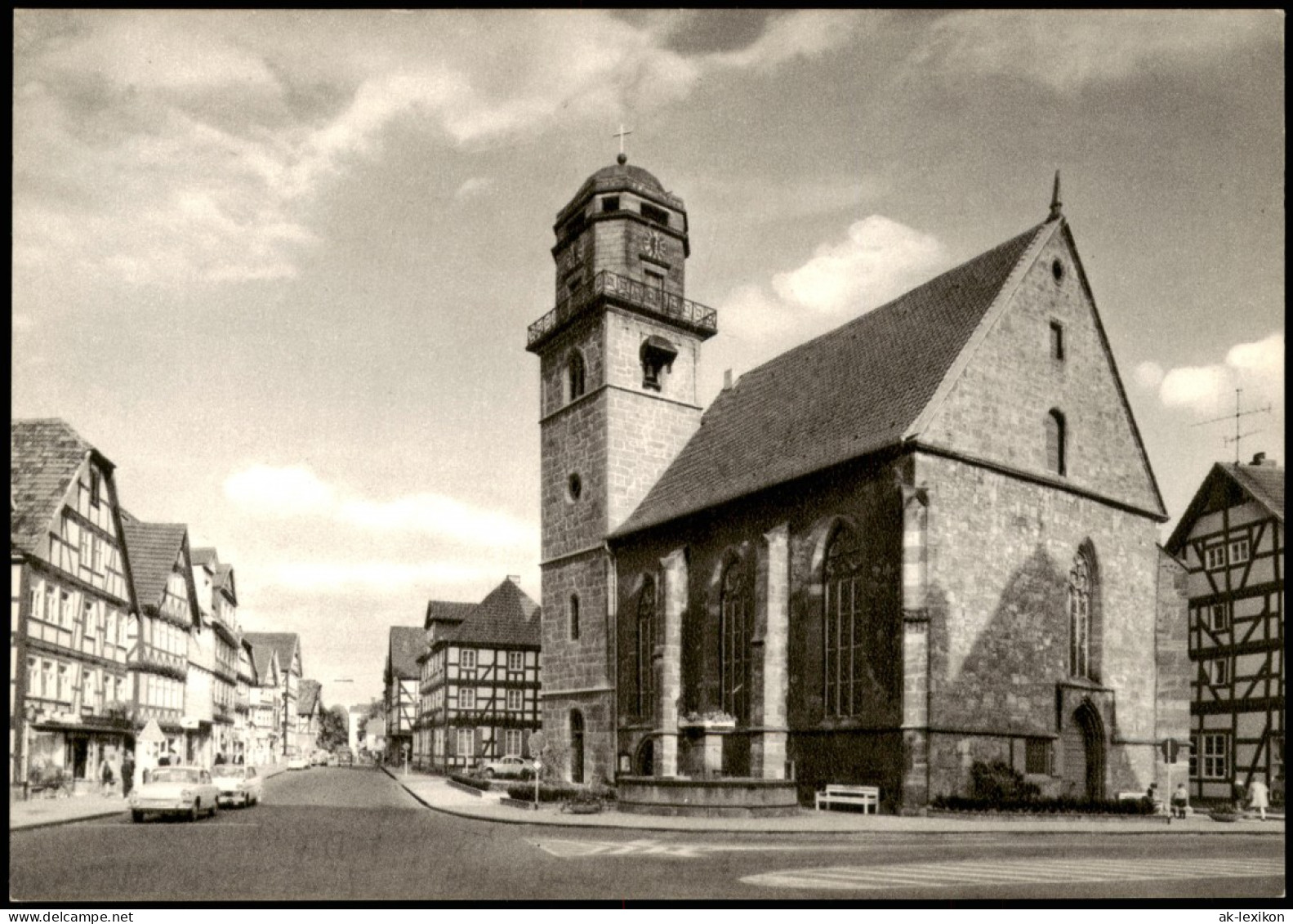 Rotenburg A. D. Fulda Jacobikirche Mit Blick In Die Breitenstraße 1960 - Rotenburg