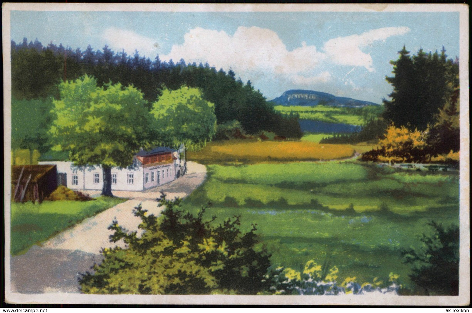 Scheibenberg (Erzgebirge) Gästehaus Mit Sommerfrische Finkenburg 1951 - Scheibenberg