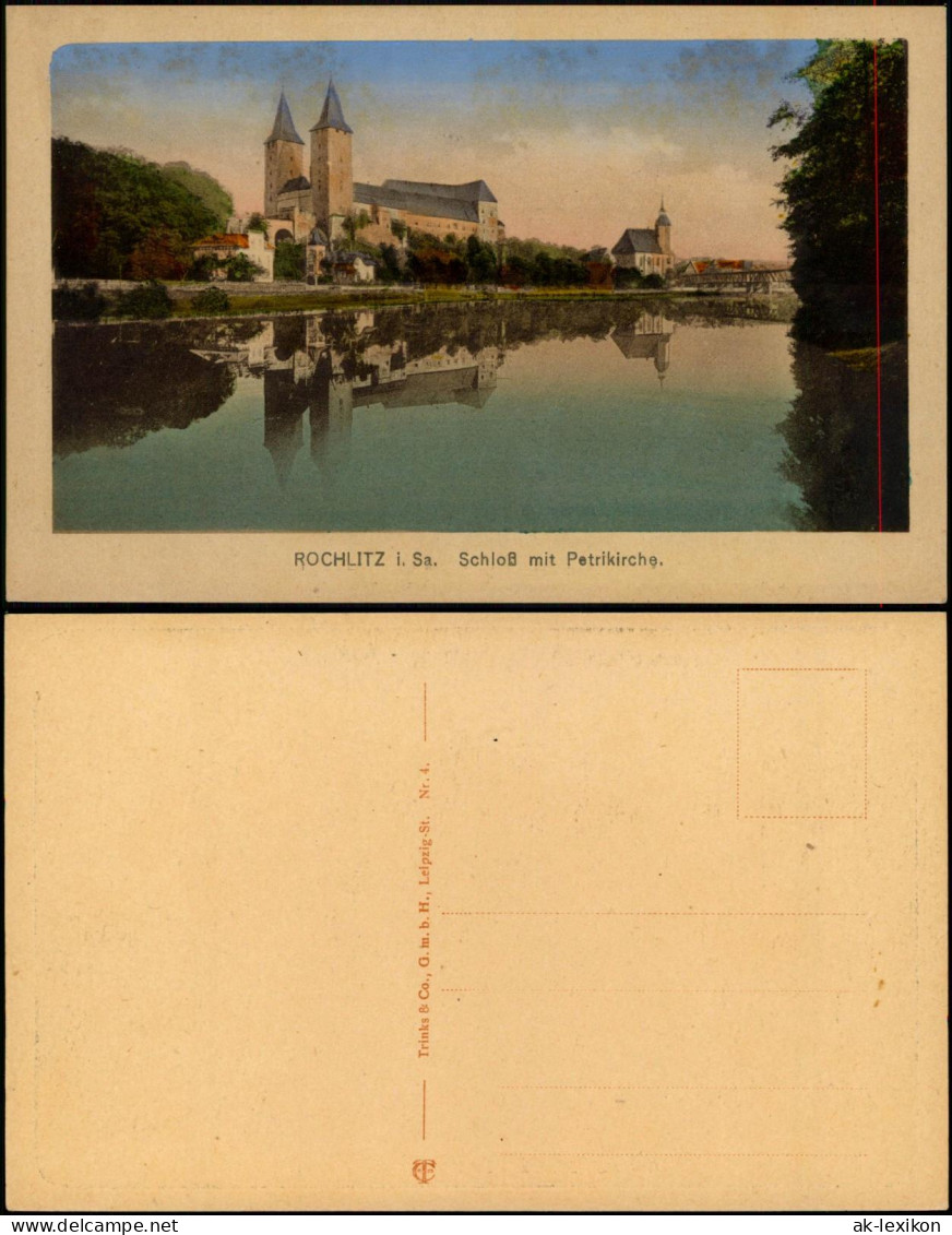 Ansichtskarte Rochlitz Schloß Mit Petrikirche, Fluss Partie 1910 - Rochlitz