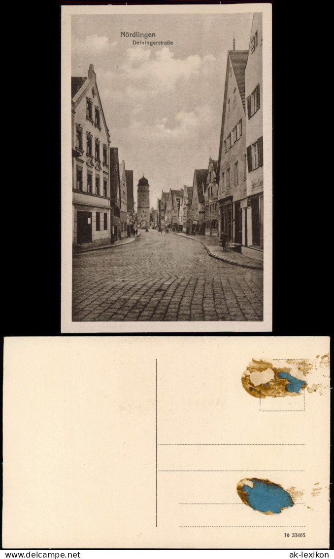 Ansichtskarte Nördlingen Partie In Der Deiningerstraße 1920 - Nördlingen