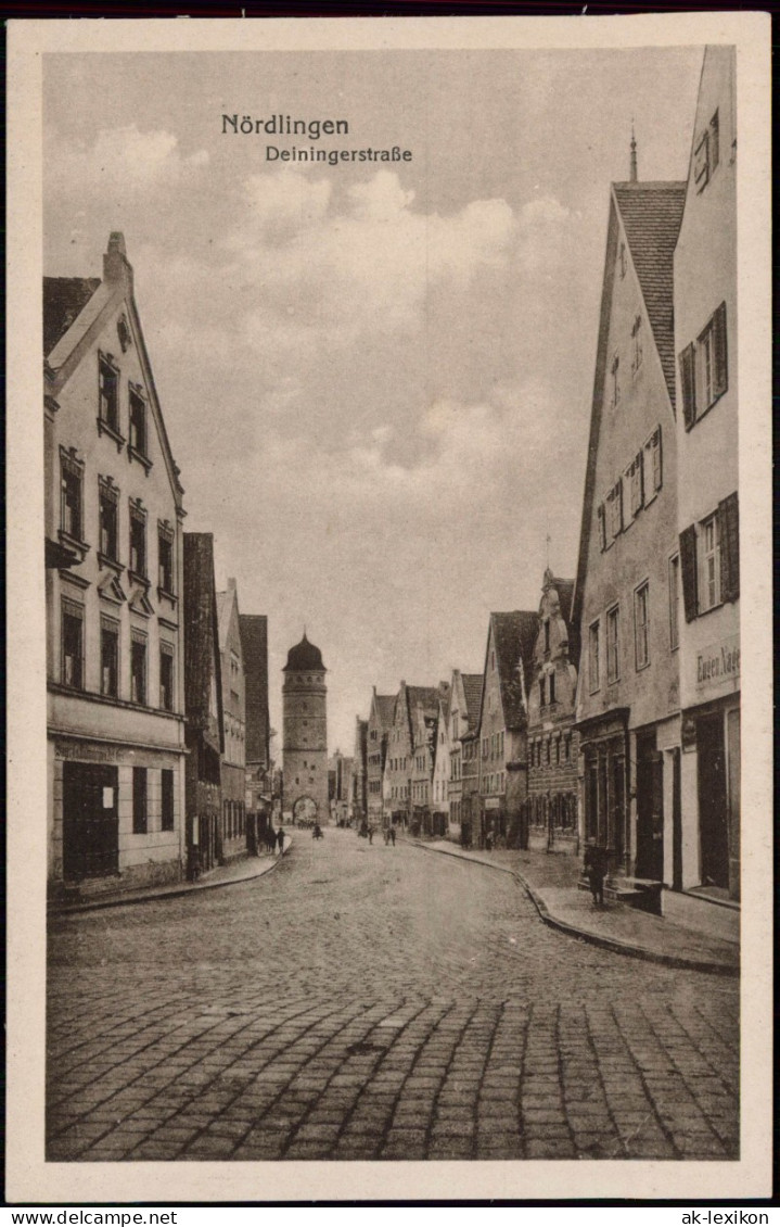 Ansichtskarte Nördlingen Partie In Der Deiningerstraße 1920 - Noerdlingen