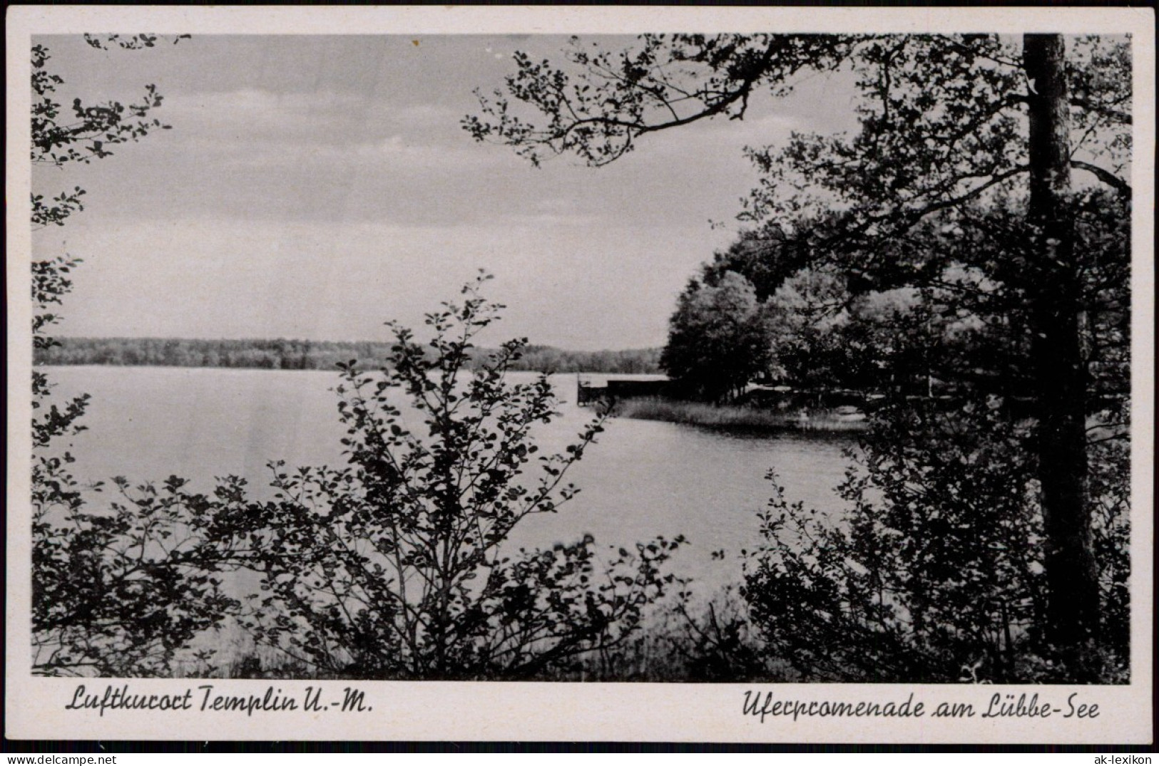 Ansichtskarte Templin Uferpromenade Am Lübbe-See 1934 - Templin