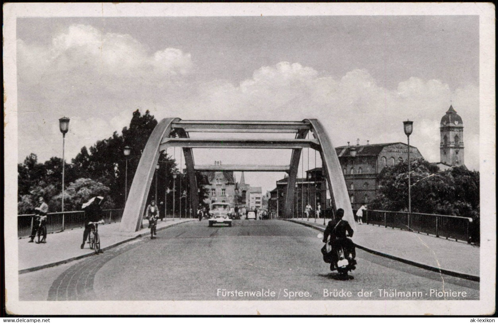 Ansichtskarte Fürstenwalde/Spree Brücke Der Thälmann - Pioniere 1964 - Fürstenwalde