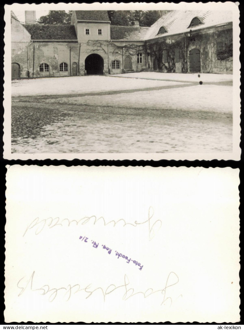 Grunewald-Berlin Jagdschloss Innenhof Im Winter 1950 Privatfoto Foto - Grunewald