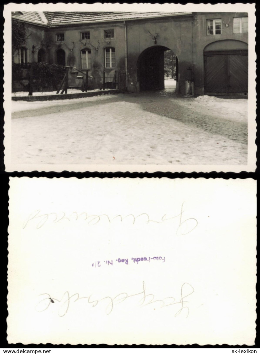 Grunewald-Berlin Jagdschloss Innenhof Im Winter 1950 Privatfoto Foto - Grunewald