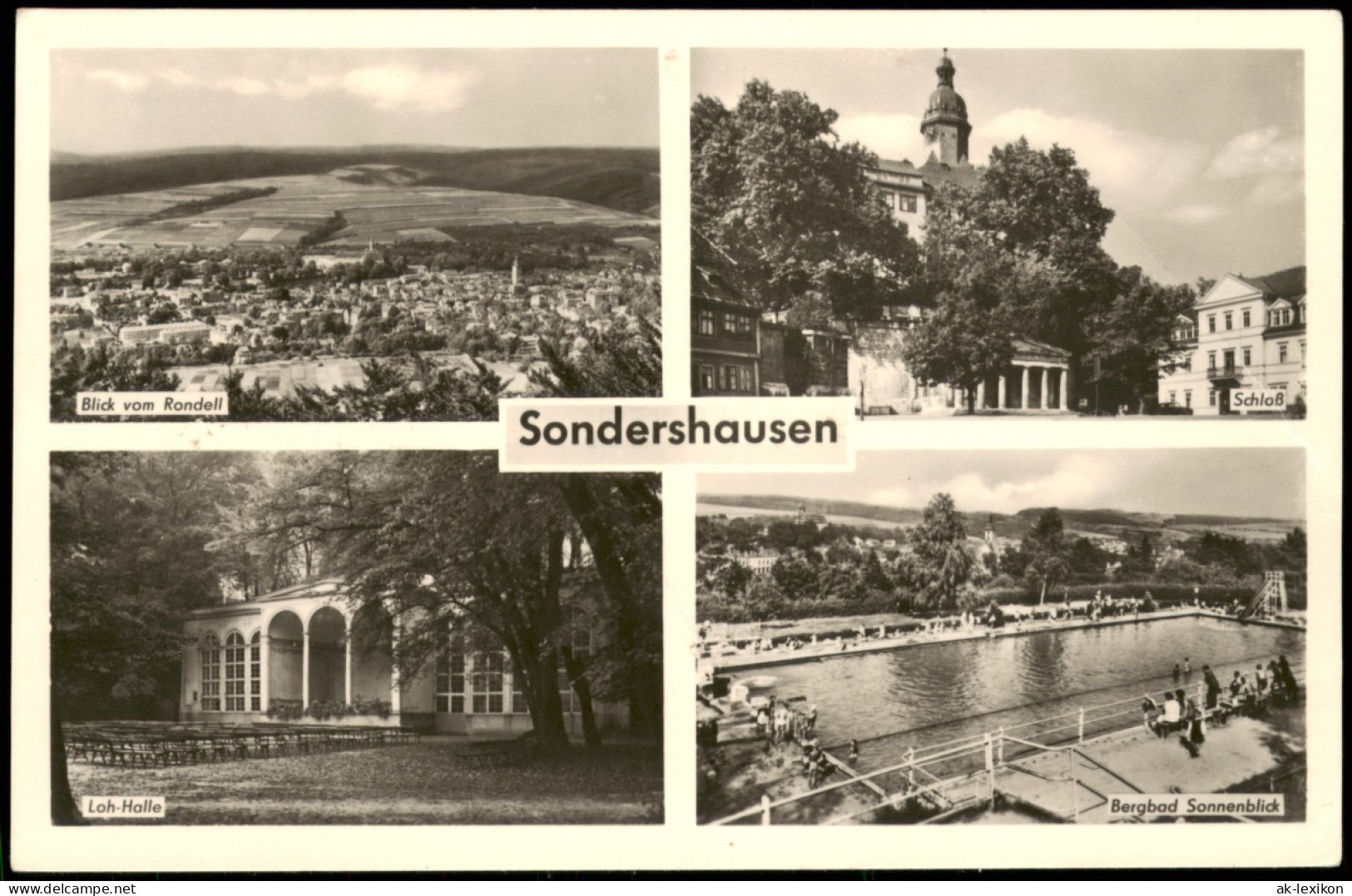 Ansichtskarte Sondershausen Mehrbildkarte Mit 4 Ortsansichten 1967 - Sondershausen