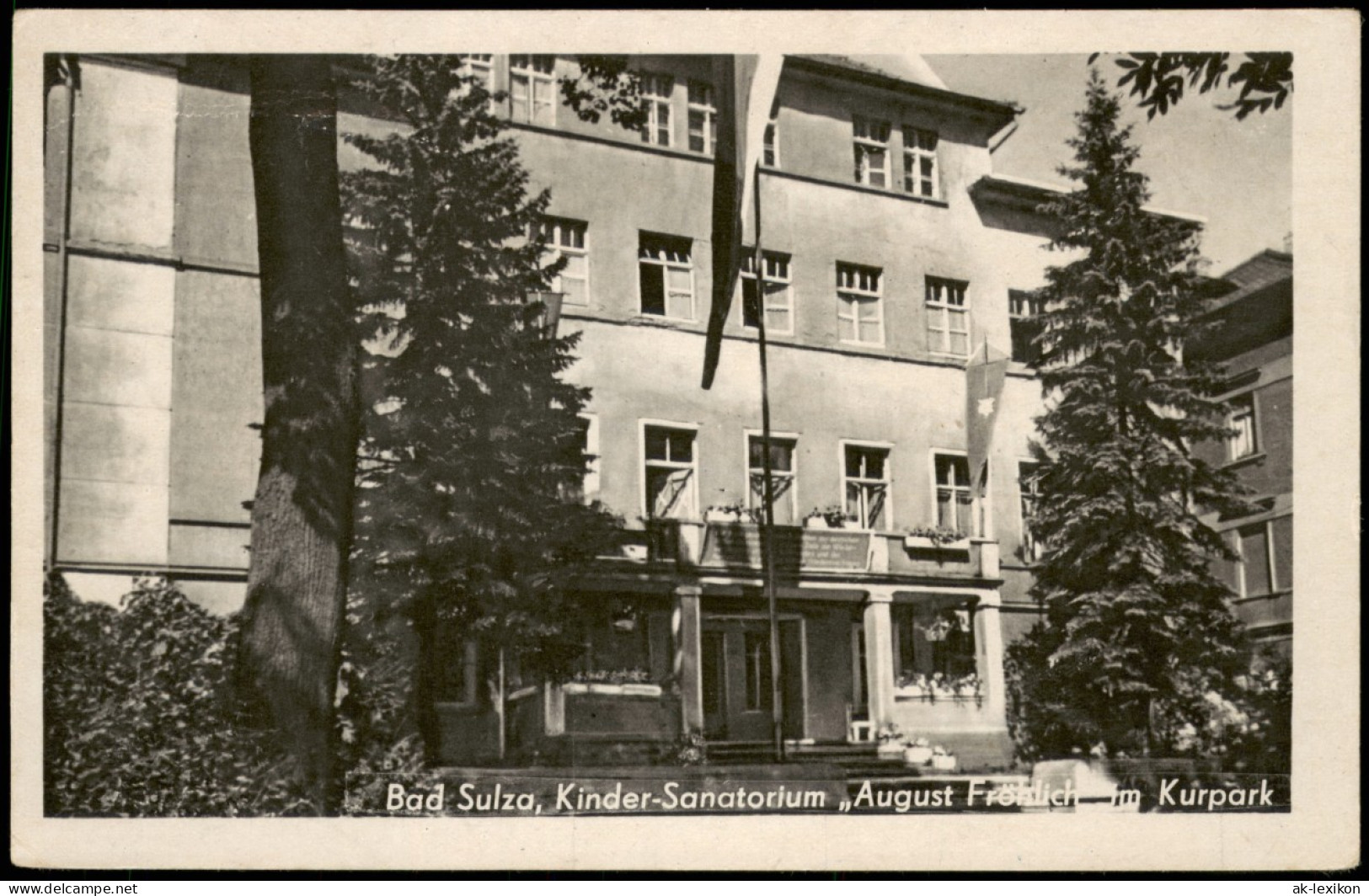 Ansichtskarte Bad Sulza Kinder-Sanatorium August Fröhlich Im Kurpark 1953 - Bad Sulza
