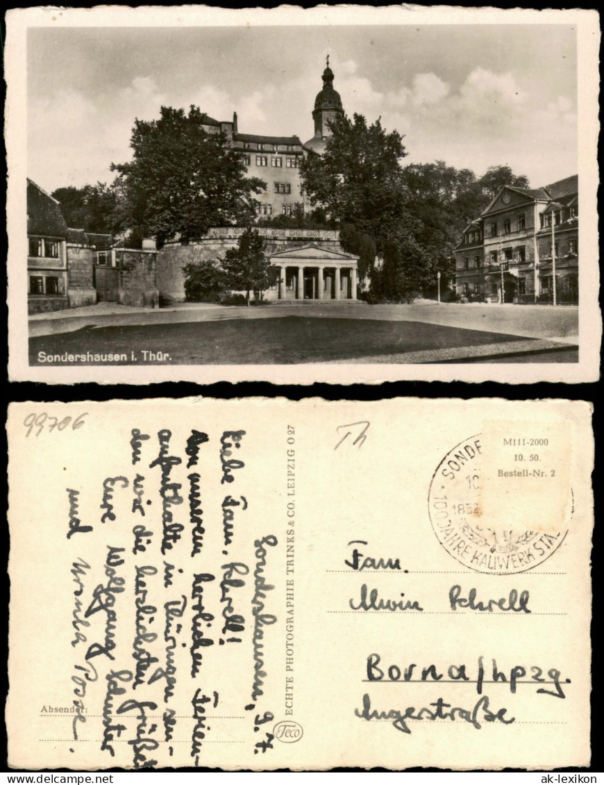 Ansichtskarte Sondershausen Ortspartie 1955 - Sondershausen