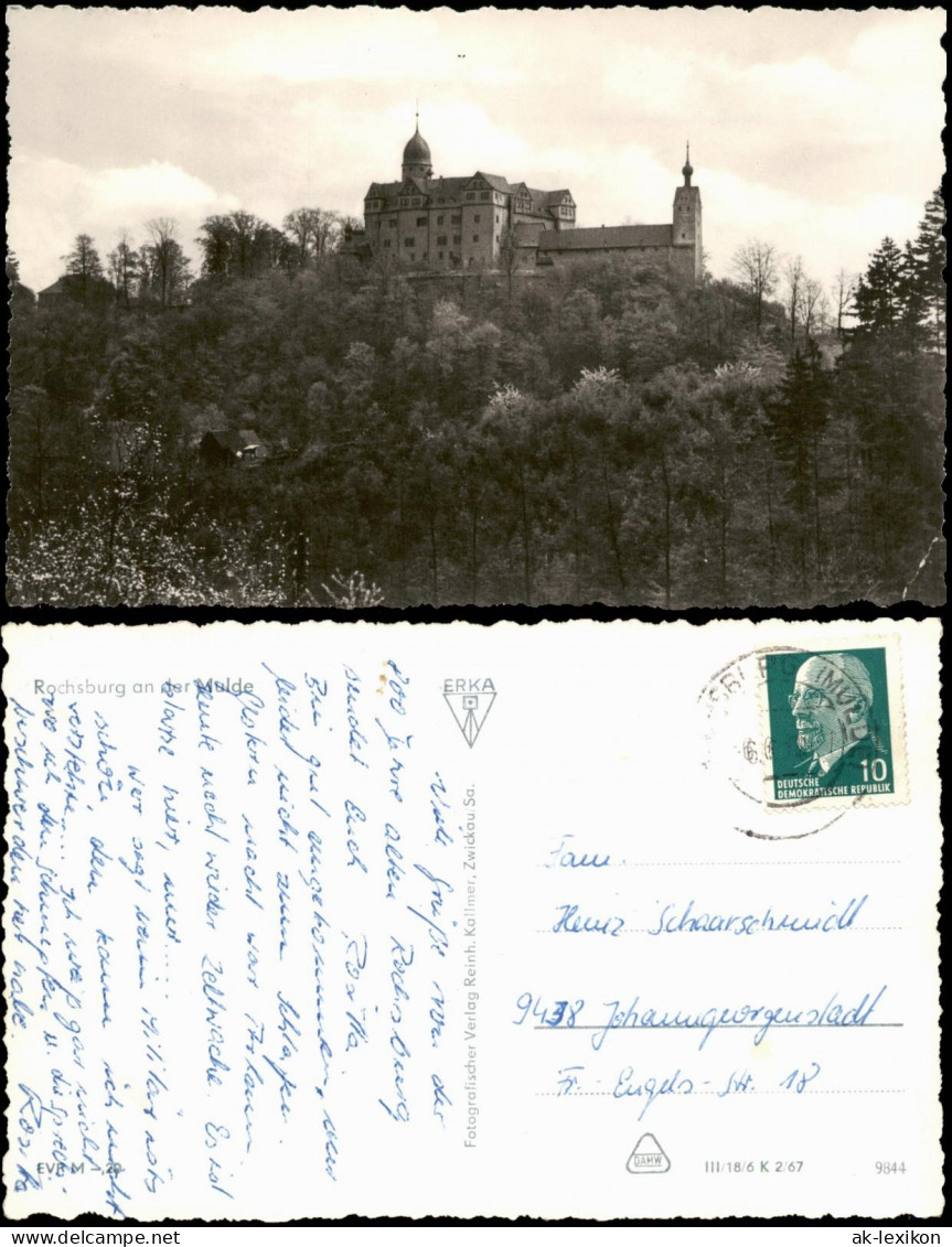 Ansichtskarte Rochsburg-Lunzenau Blick Auf Schloss Rochsburg A.d. Mulde 1967 - Lunzenau