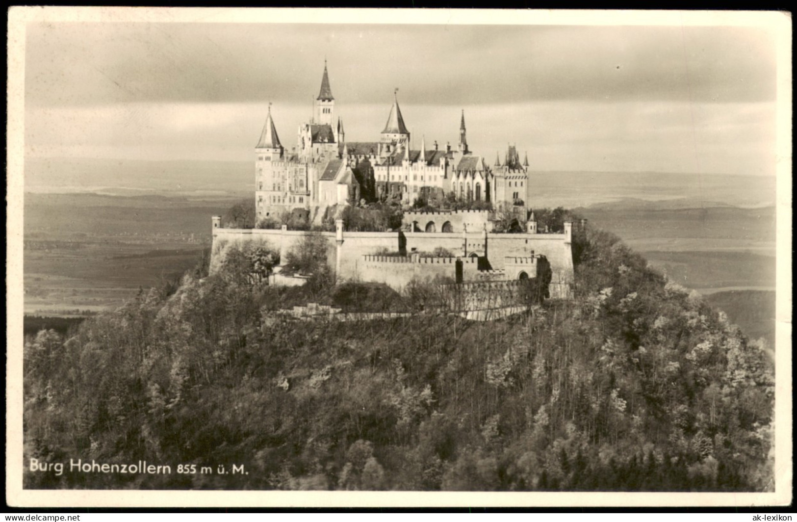 Ansichtskarte Hechingen Burg Hohenzollern Gesamtansicht, Castle 1952 - Hechingen