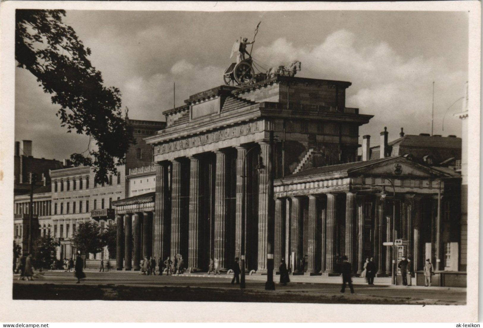 Sammelkarte Mitte-Berlin Brandenburger Tor Foto-Ansicht 1940 - Brandenburger Tor