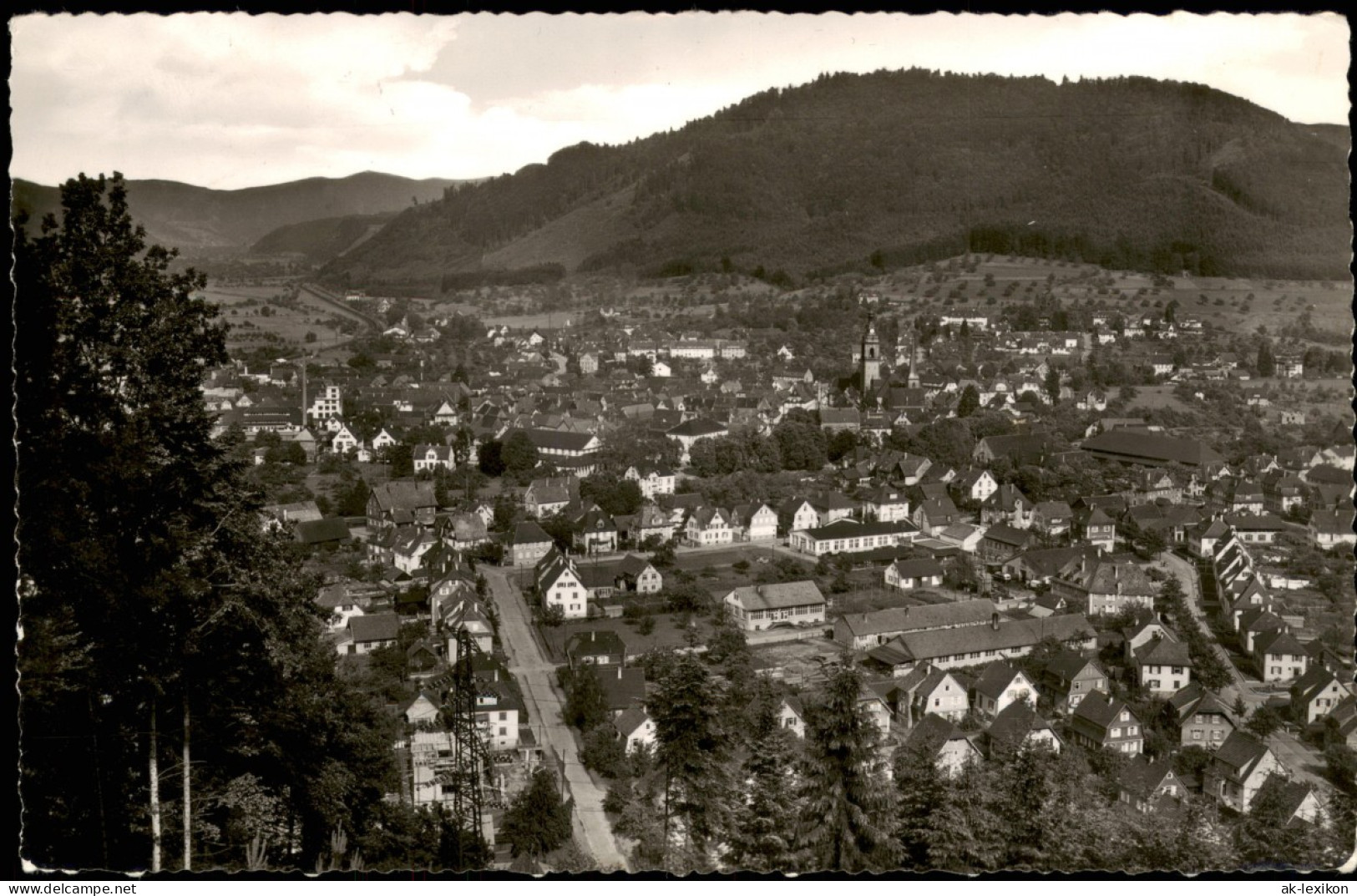 Haslach Im Kinzigtal Panorama Mit Schwarzwald   1957   Gel  Stempel HASLACH - Haslach