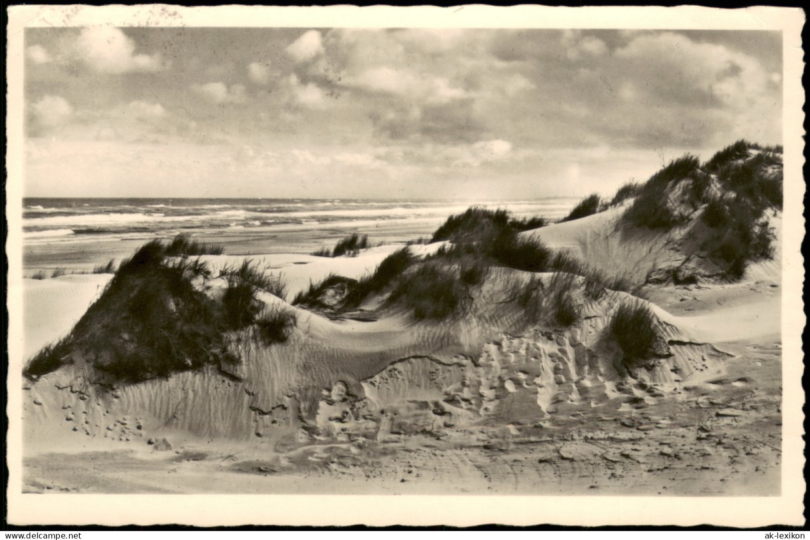 Ansichtskarte Langeoog Strand Und Dünenpartie 1952 - Langeoog