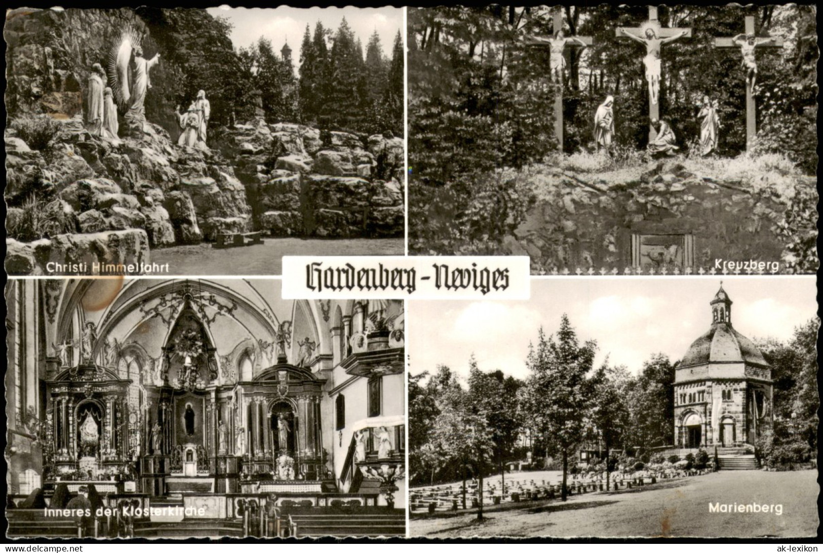 Ansichtskarte Neviges-Velbert Marienberg, Kreuzberg, Kloster 1966 - Velbert
