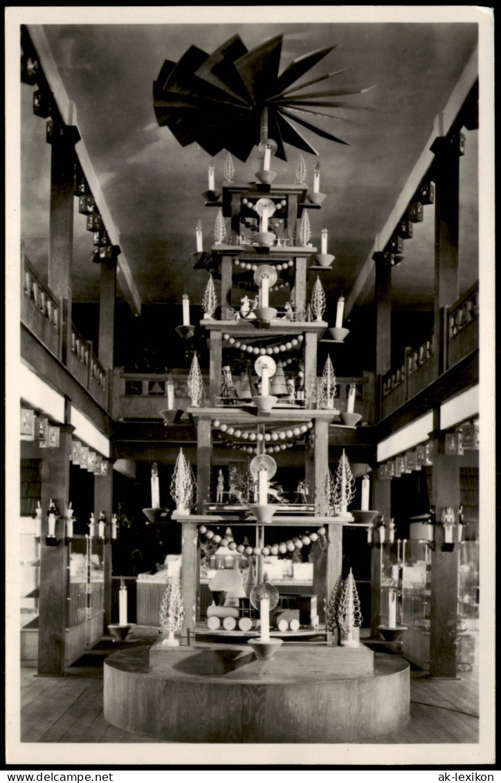 Ansichtskarte Seiffen (Erzgebirge) Spielzeugmuseum - Pyramide 1961 - Seiffen