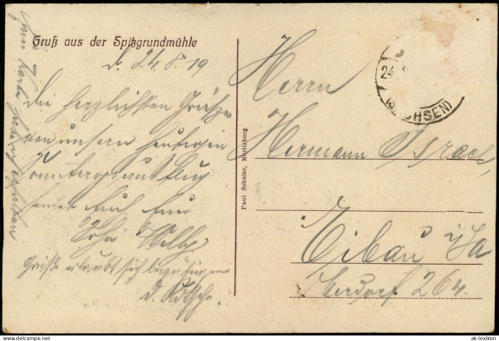 Ansichtskarte Coswig (Sachsen) Spitzgrund U.a. Mühle, Mehrbild 1919 - Coswig
