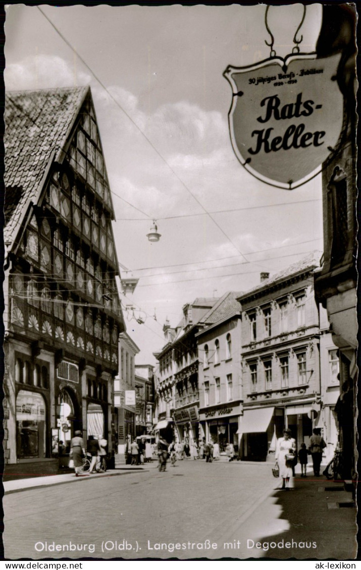 Ansichtskarte Oldenburg Langestraße 1962 - Oldenburg