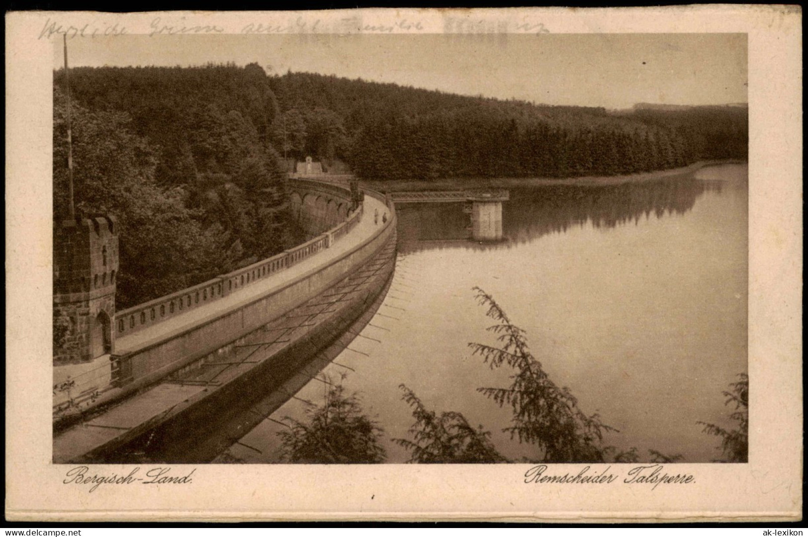 Ansichtskarte Remscheid Bergisch Land Remscheider Talsperre 1935 - Remscheid