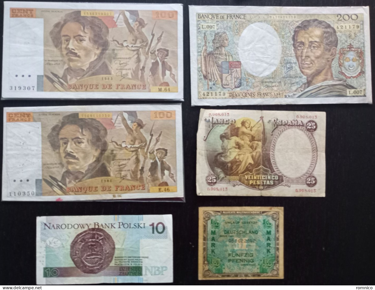 Lot De 6 Vieux Billets - Kiloware - Banknoten