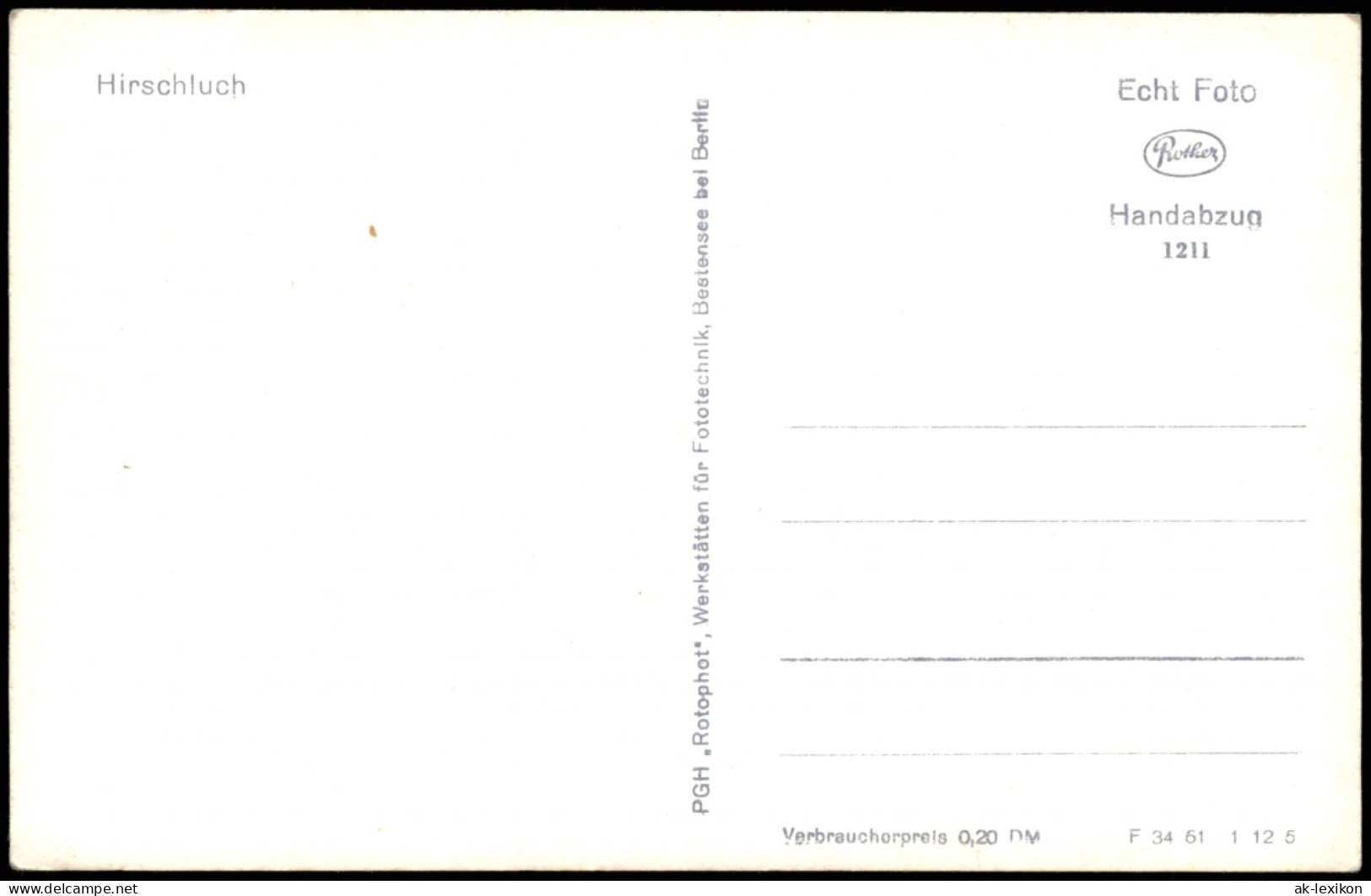 Ansichtskarte Storkow (Mark) Umland-Ansicht Partie Bei Hirschluch 1960 - Storkow