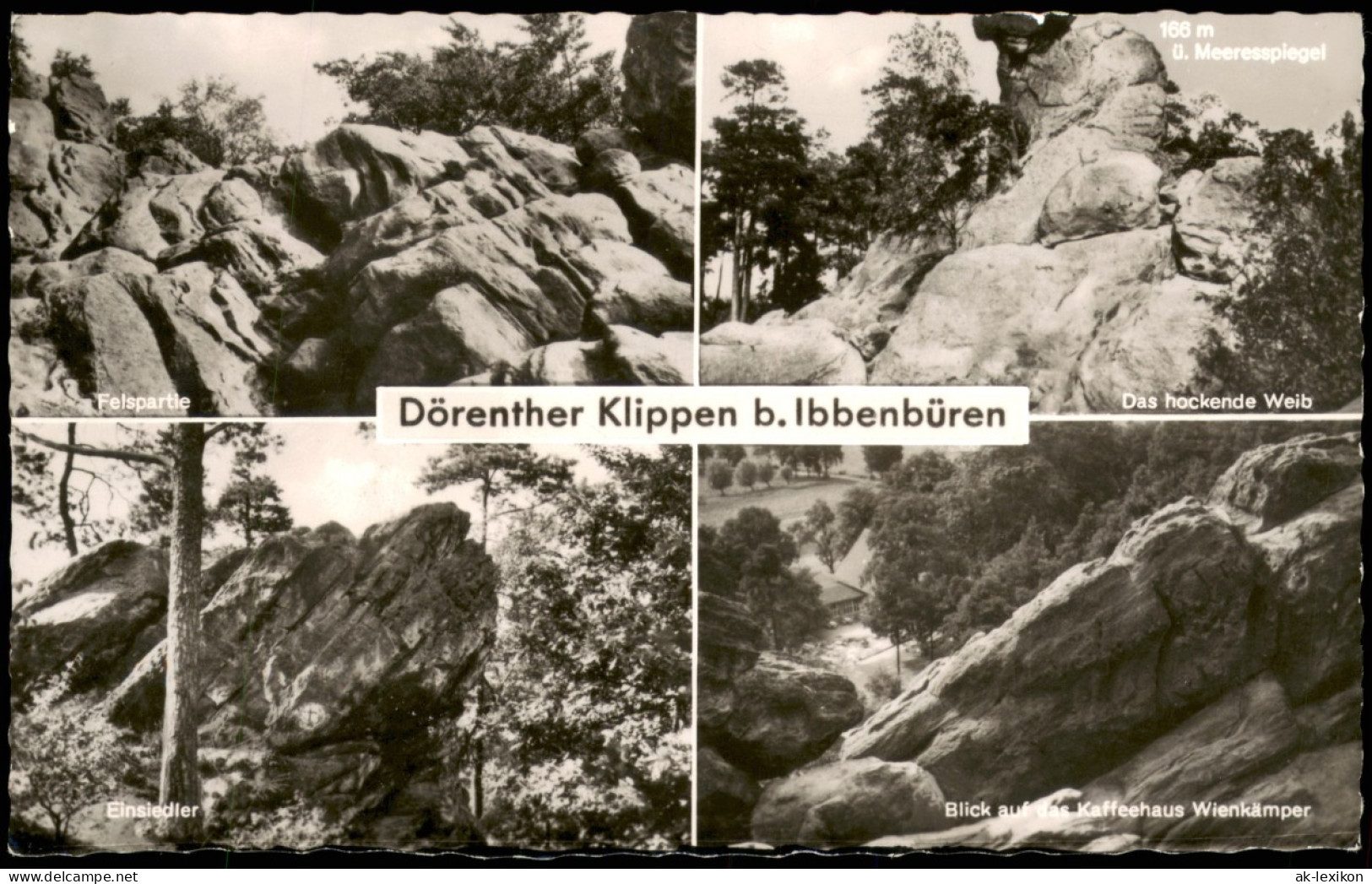 Ibbenbüren Mehrbild-AK Dörenther Klippen Umland-Ansichten 1960 - Ibbenbueren