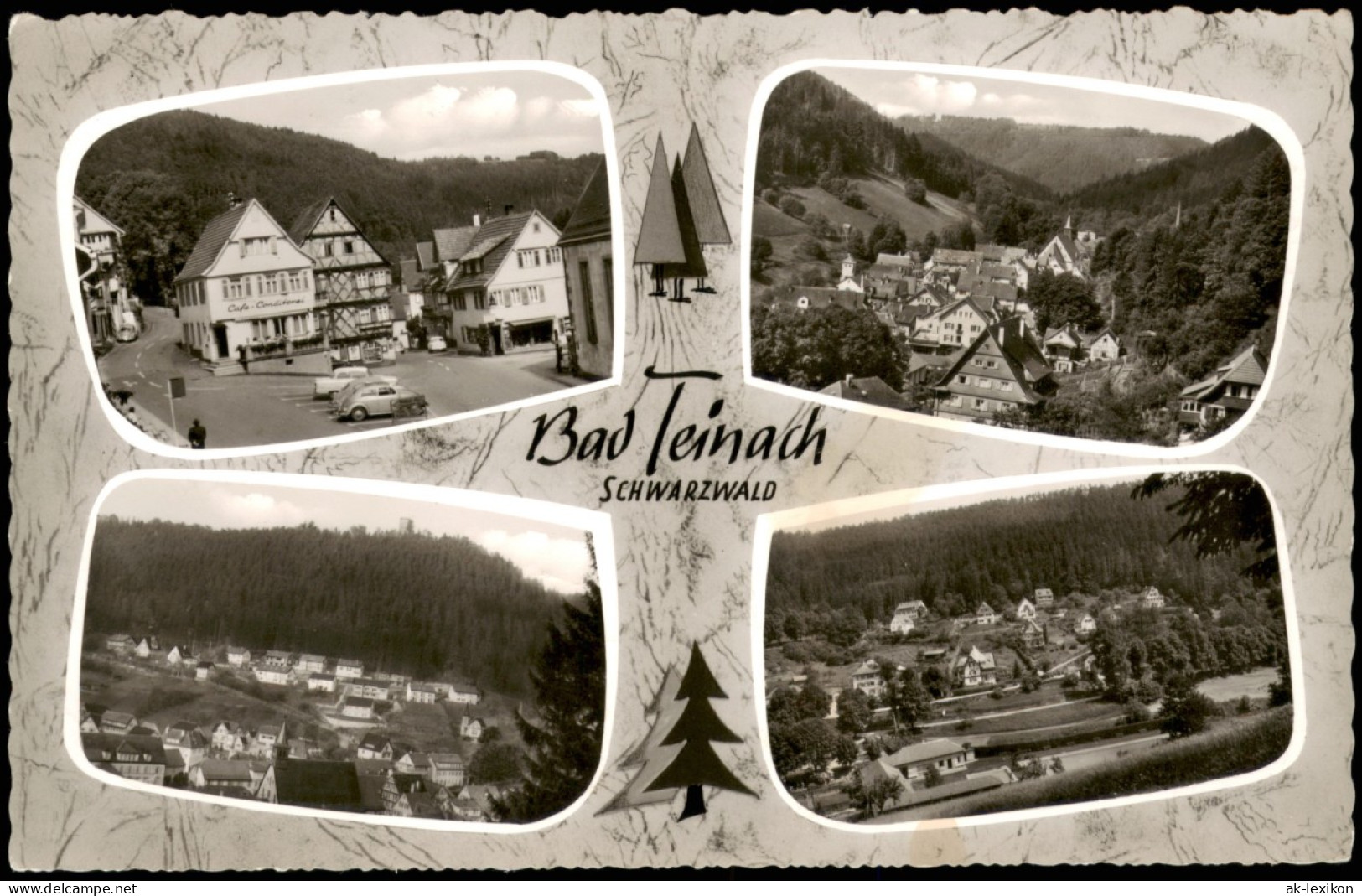 Bad Teinach-Zavelstein Mehrbildkarte 4 Ortsansichten, Ort Im Schwarzwald 1967 - Bad Teinach