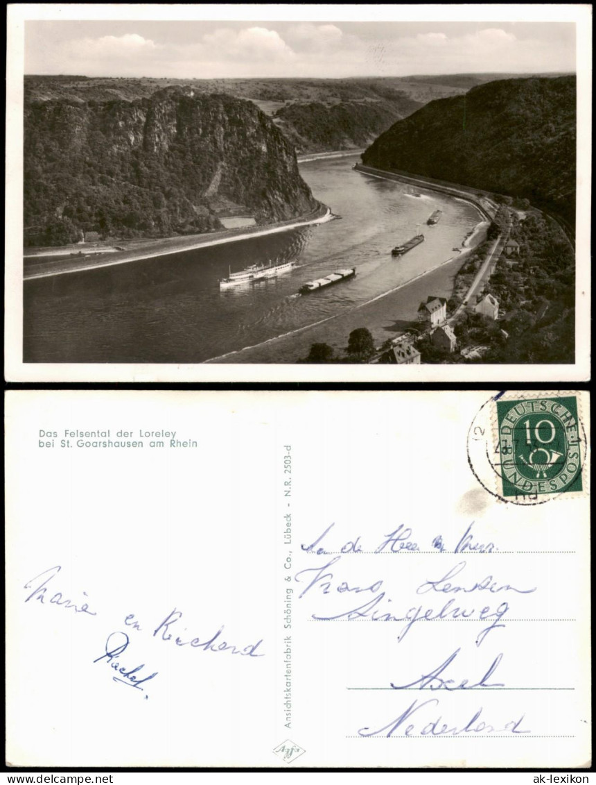 Ansichtskarte Sankt Goar Felsental Loreley St. Goarshausen Am Rhein 1955 - St. Goar