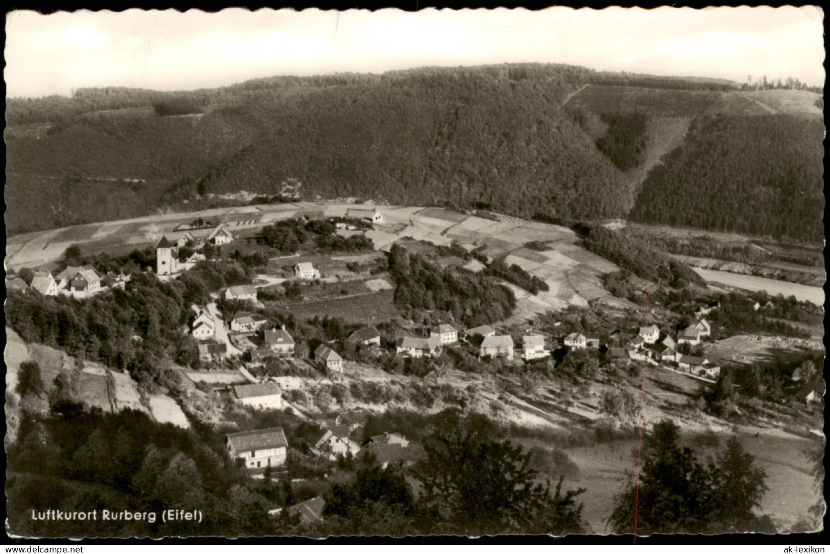 Ansichtskarte Rurberg-Simmerath Panorama-Ansicht Von Rurberg I.d. Eifel 1955 - Simmerath