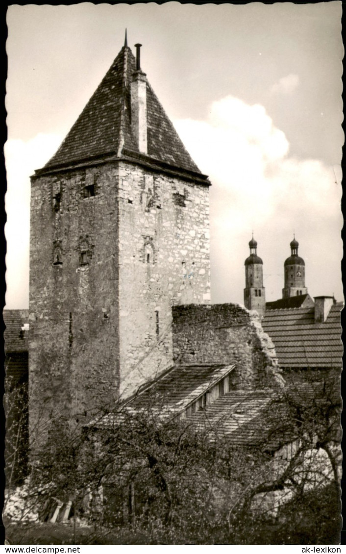 Ansichtskarte Wemding Partie Am Baronturm 1958 - Wemding