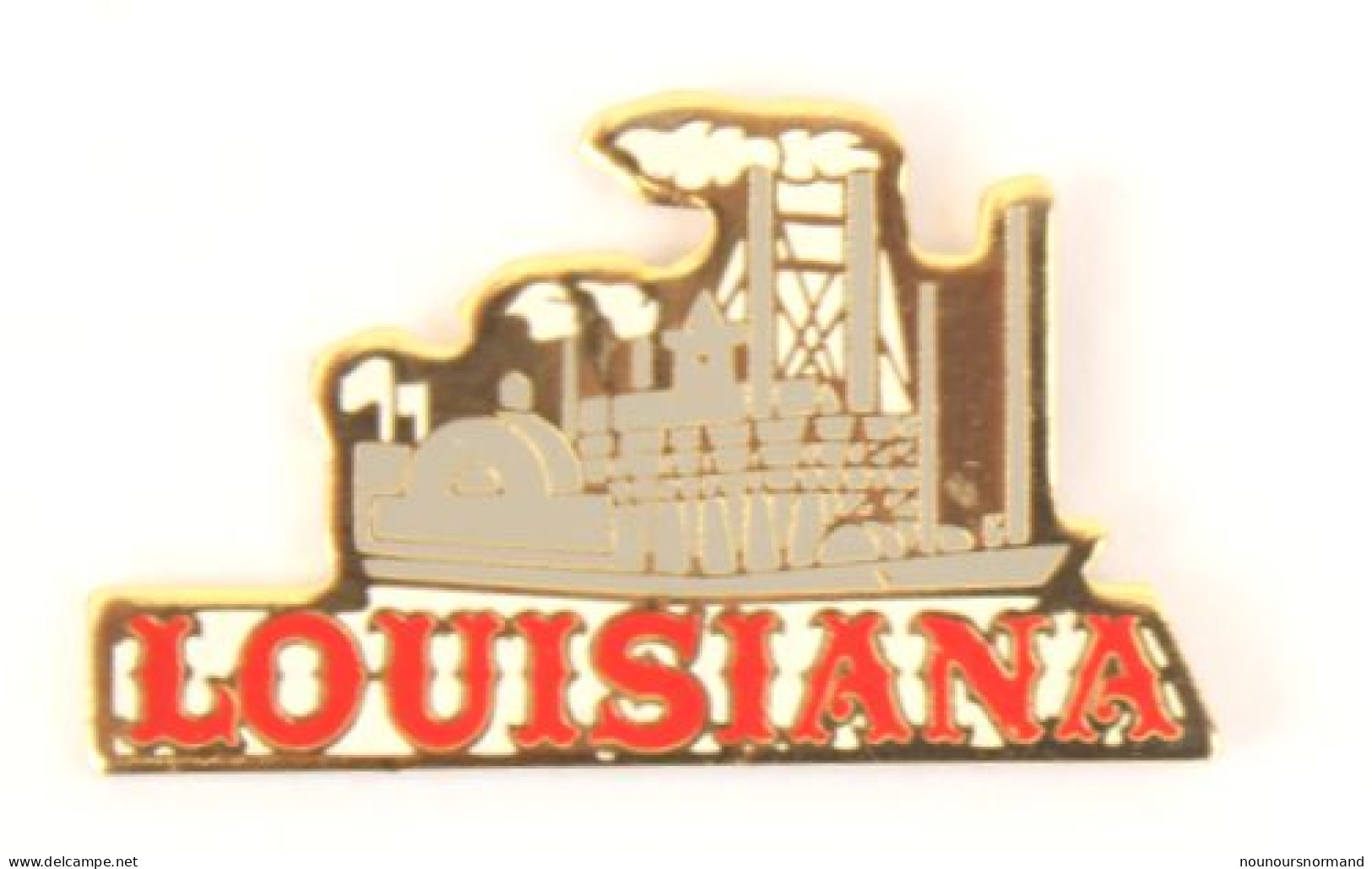 Pin's LOUISIANA - Le Bateau à Roue à Aubes - N177 - Schiffahrt