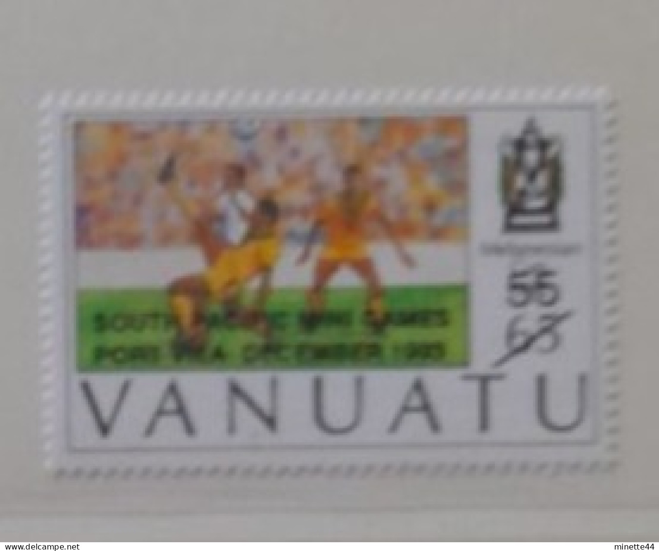 VANUATU MNH** 1993 OVERPRINT   FOOTBALL FUSSBALL SOCCER CALCIO VOETBAL FOOT FUTEBOL FUTBOL - Neufs