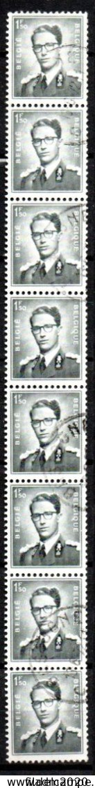 924 Als Rolzegel - Strook Van 8 Zonder Nummer Gestempeld BASTOGNE - Niet In Cataloog - Coil Stamps