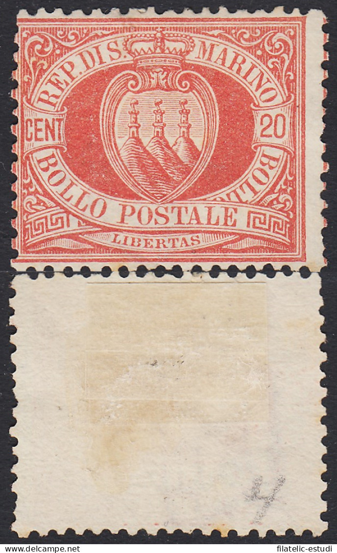 San Marino 5 1877/90 Torres Del Monte Titán MH - Andere & Zonder Classificatie