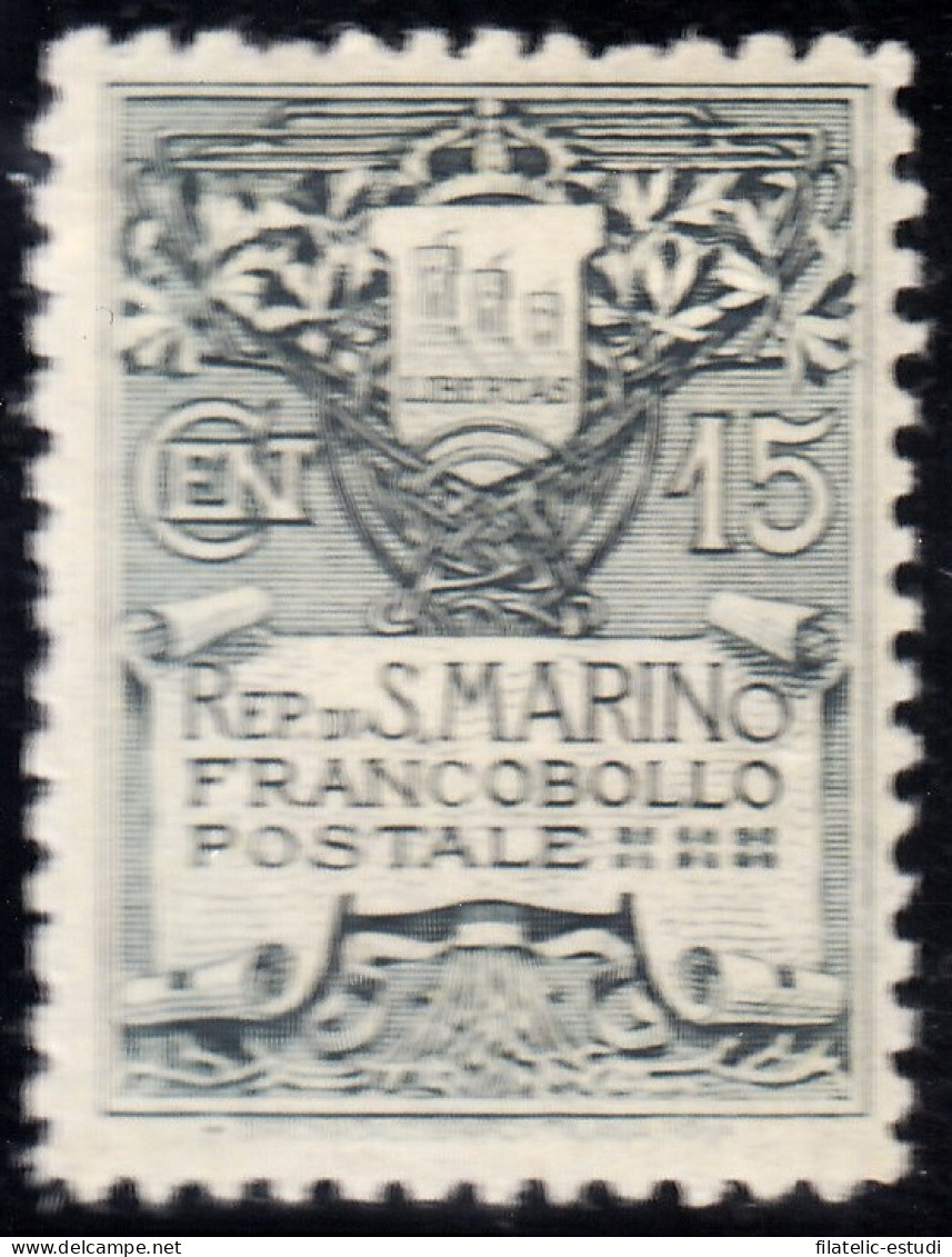 San Marino 49 1911 Escudo Shield MH - Altri & Non Classificati