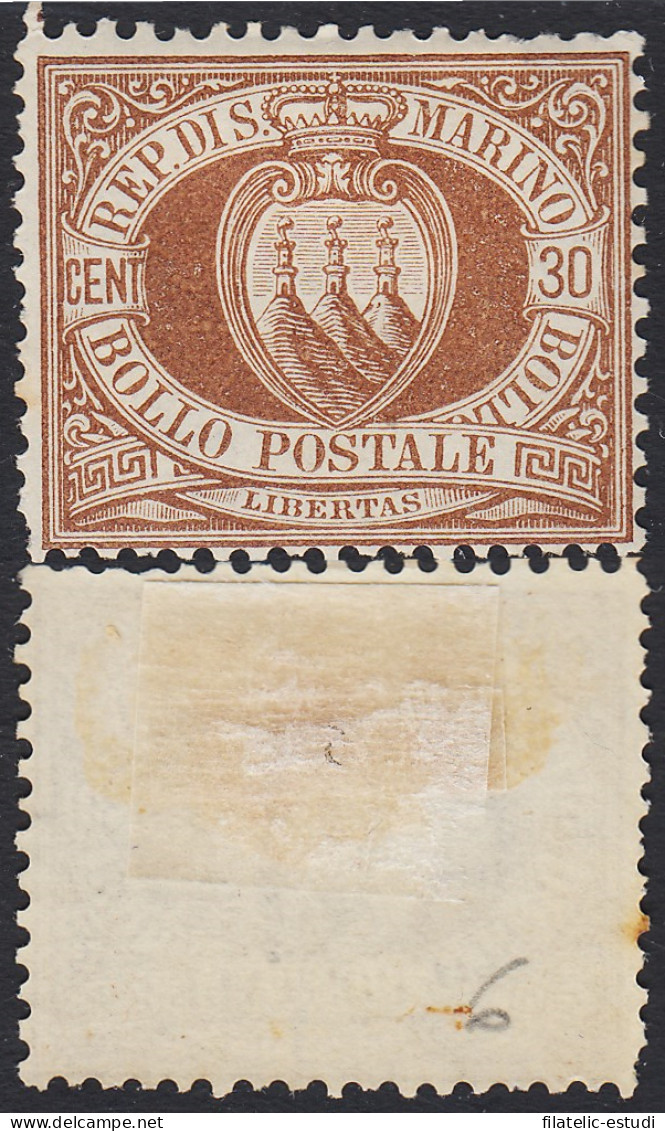 San Marino 6 1877/90 Torres Del Monte Titán MH - Other & Unclassified