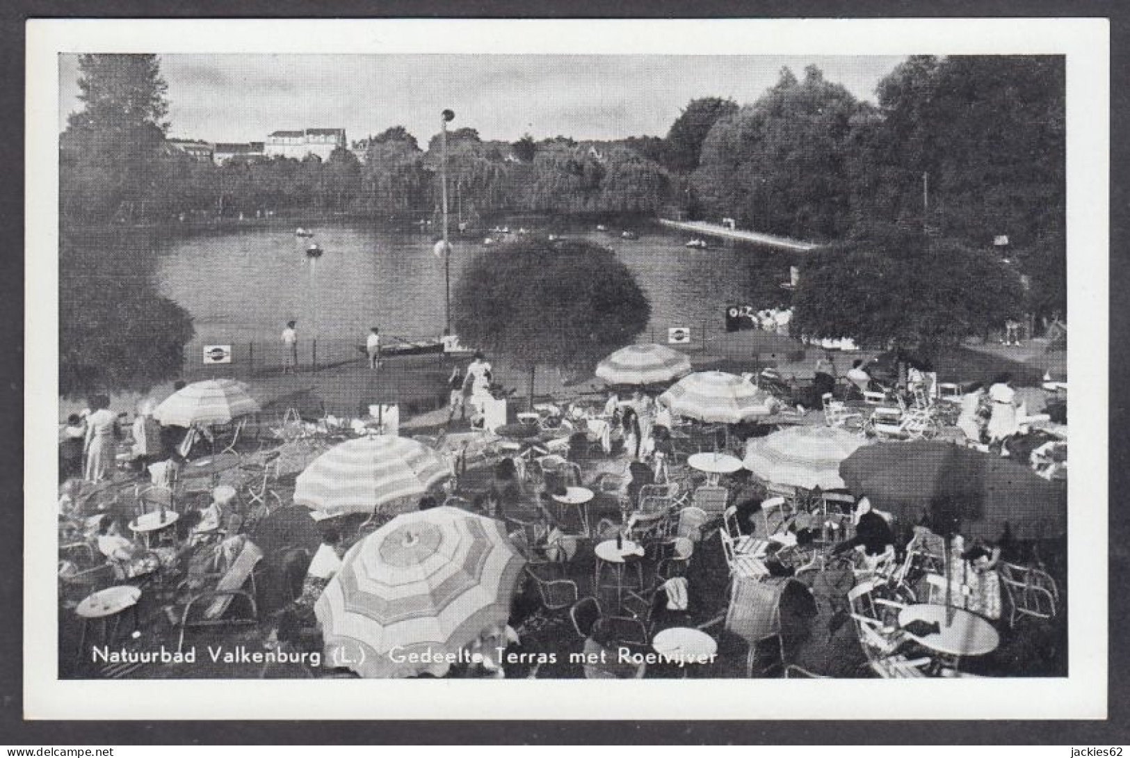 129634/ VALKENBURG, Natuurbad, Gedeelte Terras Met Roeivijver - Valkenburg