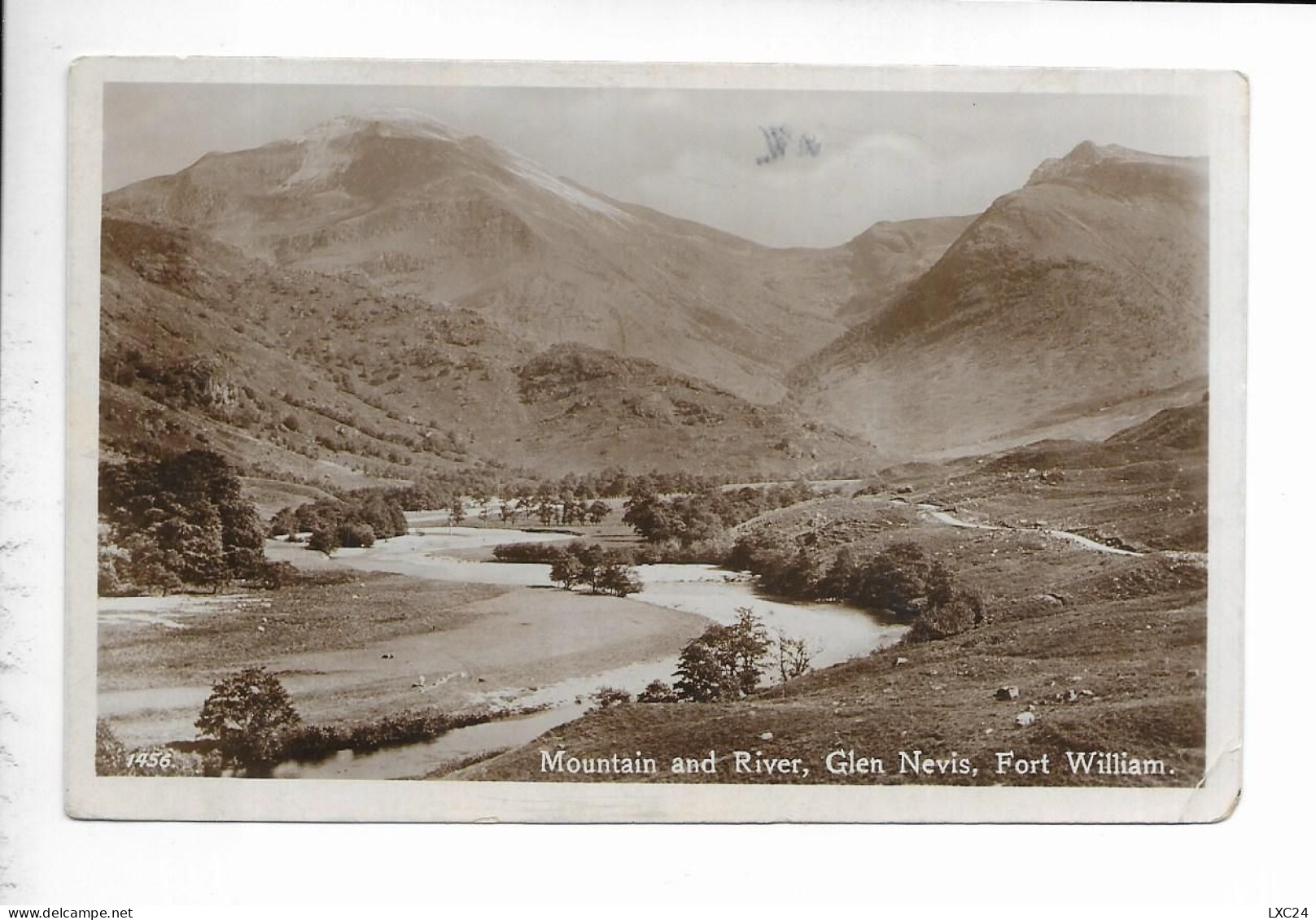 MOUNTAIN AND RIVER. GLEN NEVIS. FORT WILLIAM. - Inverness-shire