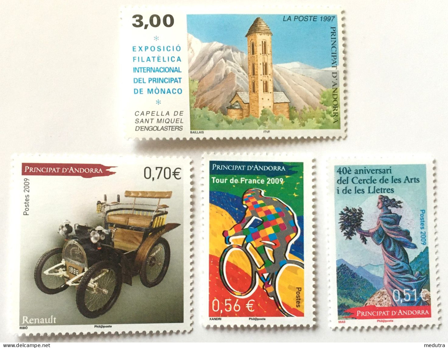 Andorre Vrac Neuf**  : 496 674 677 678 - Unused Stamps