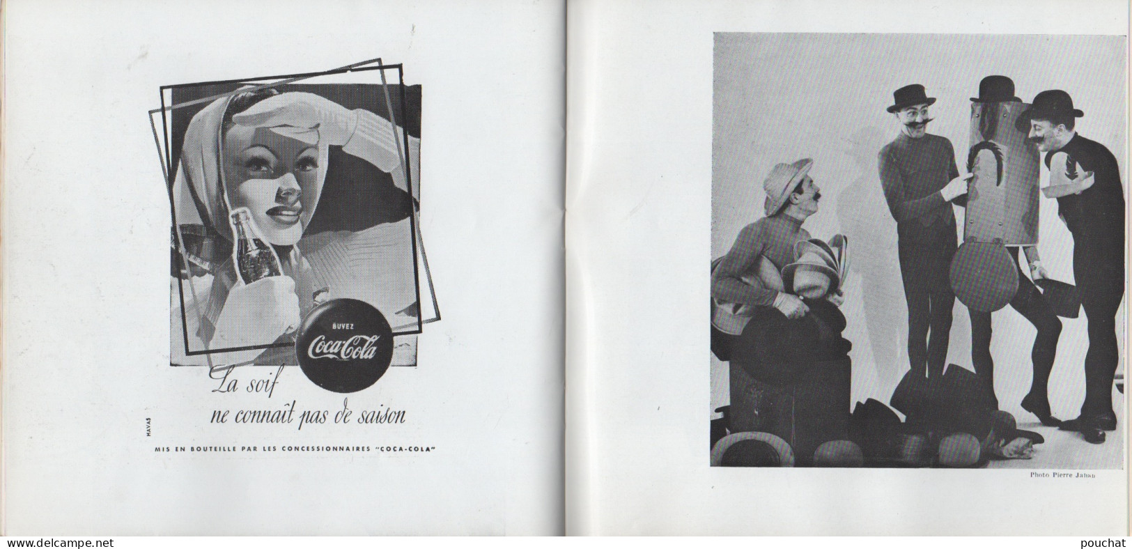 PARIS - LES FRERES JACQUES - THEATRE DE VARIETES - PROGRAMME 1958 -59 - BELLES PUBLICITES - ILLUSTRATEUR -TOUS LES SCANS