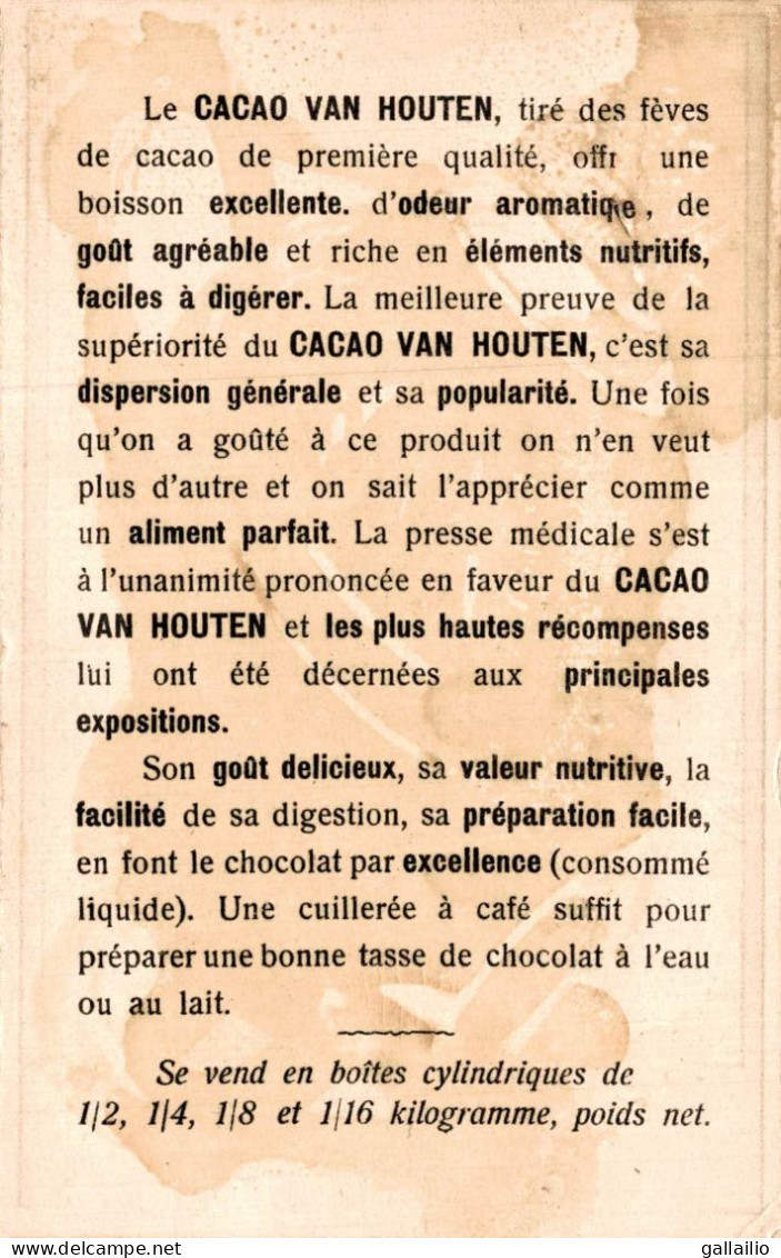 CHROMO CHOCOLAT VAN HOUTEN LA HOLLANDE PITTORESQUE - Van Houten